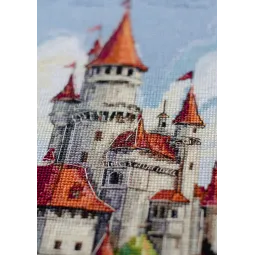 Набор для вышивания крестиком "Среди облаков" 23х40 см AAH-274