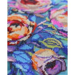 Pagrindinis karoliukų siuvinėjimo rinkinys „Sielos rožės“ 31x30 cm AAB-945