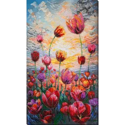 Main Bead Embroidery Kit "Spring rhythm" 24x42 cm AAB-943