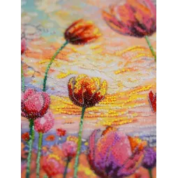 Main Bead Embroidery Kit "Spring rhythm" 24x42 cm AAB-943