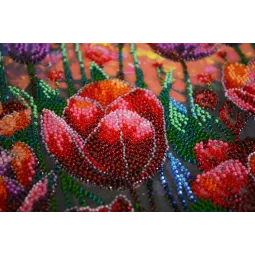 Hauptperlen-Stickset "Frühlingsrhythmus" 24x42 cm AAB-943