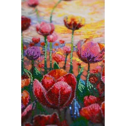 Kit de broderie de perles principales "Rythme printanier" 24x42 cm AAB-943