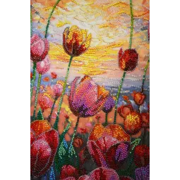 Main Bead Embroidery Kit "Spring rhythm" 24x42 cm AAB-943