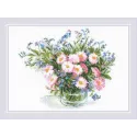 Набор для вышивания крестиком "Нежные ромашки" 30x21 см SR2277