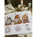 Набор для вышивания крестиком "Осенние гномы" 32х21,5 см SANO-34
