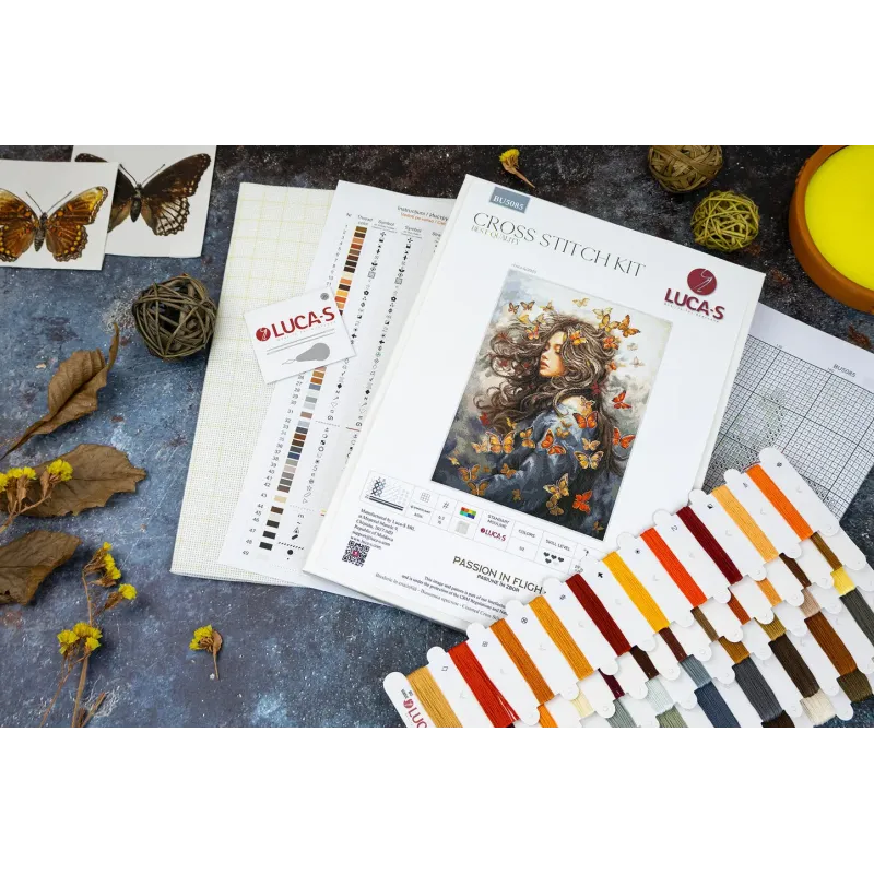 Kit de point de croix "Passion en vol" 29x40cm SBU5085