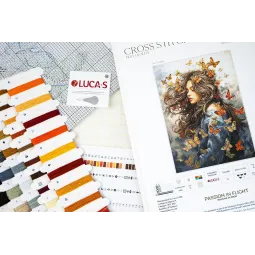 Kit de point de croix "Passion en vol" 29x40cm SBU5085