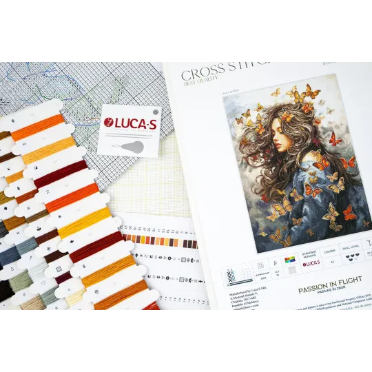 Kreuzstich-Set "Leidenschaft im Flug" 29x40cm SBU5085