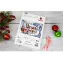 Kit de Point de Croix "Visite du Père Noël" 48x32cm SBU5084