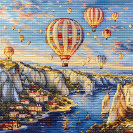 Siuvinėjimo kryželiu rinkinys "Cappadocia" 30x30cm SBU5082