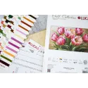 Kit de point de croix "Tulipes gracieuses" 35x20cm SG718