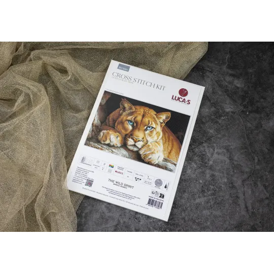 Набор для вышивания крестиком "Дикий дух" 48x32cm SBU5081