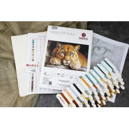 Kit de point de croix "L'esprit sauvage" 48x32cm SBU5081