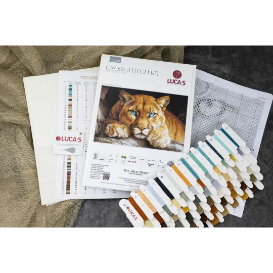 Набор для вышивания крестиком "Дикий дух" 48x32cm SBU5081