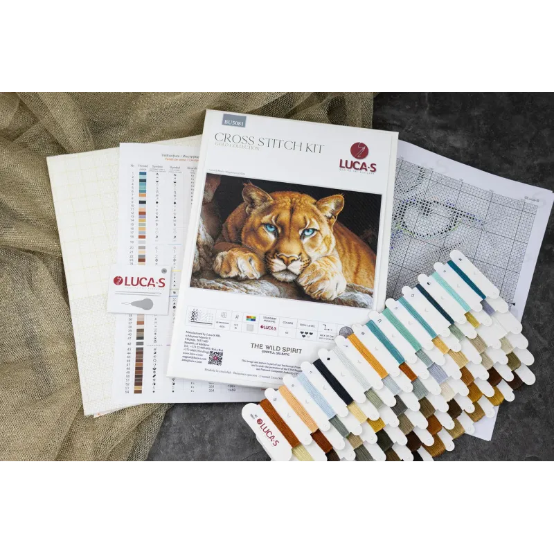 Набор для вышивания крестиком "Дикий дух" 48x32cm SBU5081