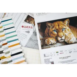 Kit de point de croix "L'esprit sauvage" 48x32cm SBU5081