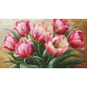 Kit de point de croix "Tulipes gracieuses" 56x32cm SB718