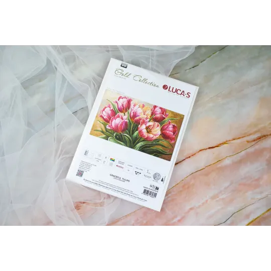 Kreuzstich-Set „Anmutige Tulpen“ 56x32cm SB718