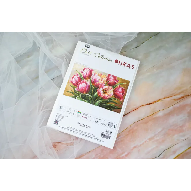 Kit de point de croix "Tulipes gracieuses" 56x32cm SB718