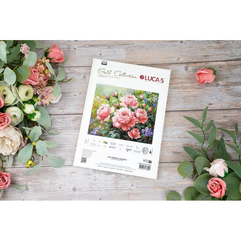 Набор для вышивания крестиком "Розовый сад" 27,5x22cm SG717