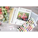 Kit de point de croix "Le Jardin des Roses" 27,5x22cm SG717