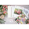 Kit de point de croix "Le jardin de roses" 44x35cm SB717