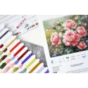 Kit de point de croix "Le jardin de roses" 44x35cm SB717