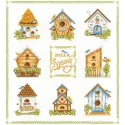 Набор для вышивания крестом «Скворечники» 32 х 35 cm SANS-74