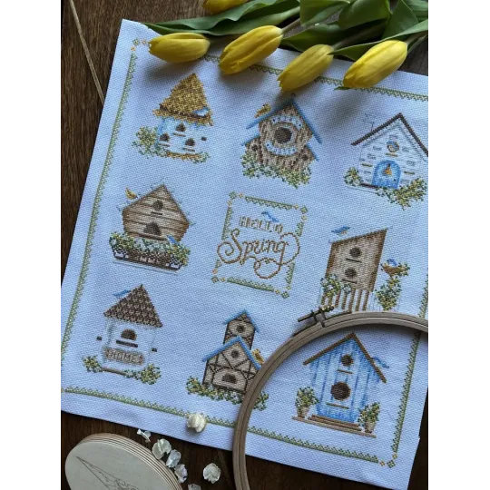Набор для вышивания крестом «Скворечники» 32 х 35 cm SANS-74
