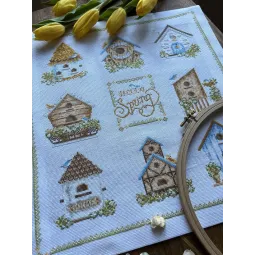 Cross stitch kit "Birdhouses" 32 х 35 cm SANS-74