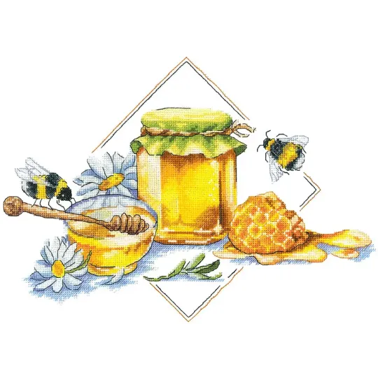 Cross stitch kit "Honey" 27 х 20 cm SANM-40