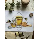 Набор для вышивания крестиком "Мед" 27 х 20 см SANM-40