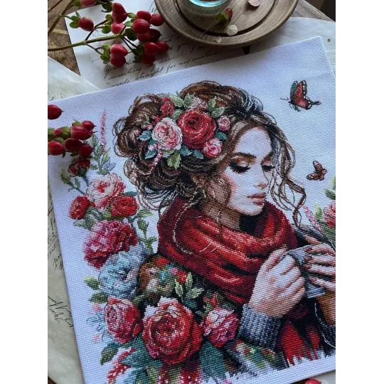 Cross stitch kit "Harmony" 24 х 24 cm SANG-10