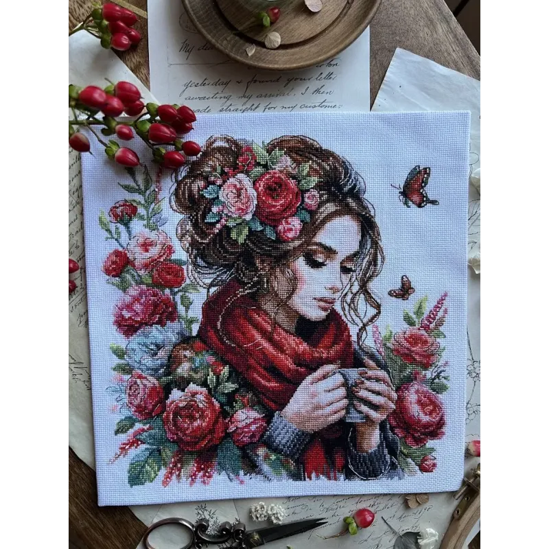 Cross stitch kit "Harmony" 24 х 24 cm SANG-10