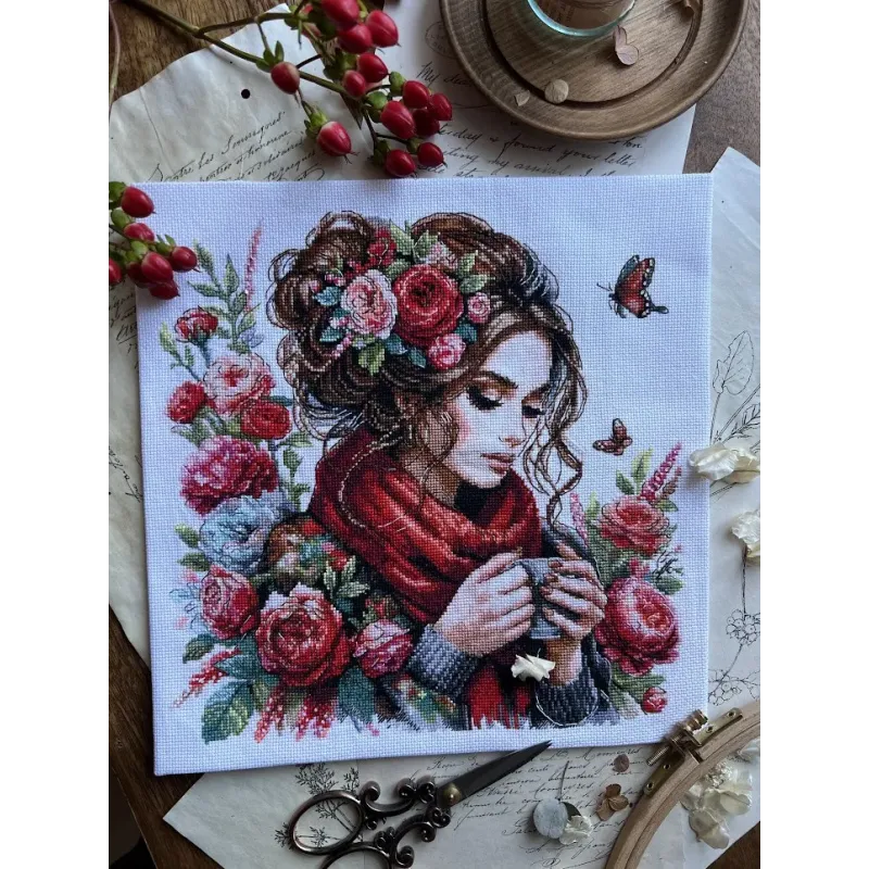 Cross stitch kit "Harmony" 24 х 24 cm SANG-10