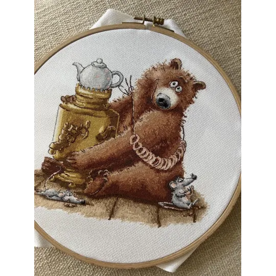 Kit de point de croix "Tea party" 20 х 18,5 cm SANCH-11