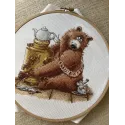 Cross stitch kit "Tea party" 20 х 18,5 cm SANCH-11