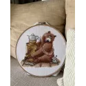Cross stitch kit "Tea party" 20 х 18,5 cm SANCH-11