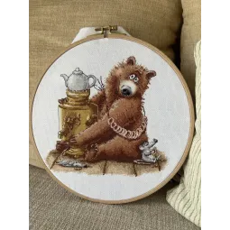 Kit de point de croix "Tea party" 20 х 18,5 cm SANCH-11