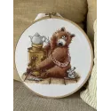 Cross stitch kit "Tea party" 20 х 18,5 cm SANCH-11