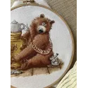 Cross stitch kit "Tea party" 20 х 18,5 cm SANCH-11