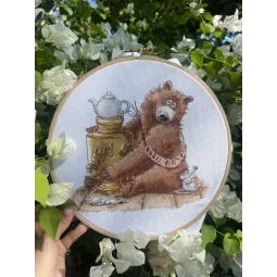 Kit de point de croix "Tea party" 20 х 18,5 cm SANCH-11