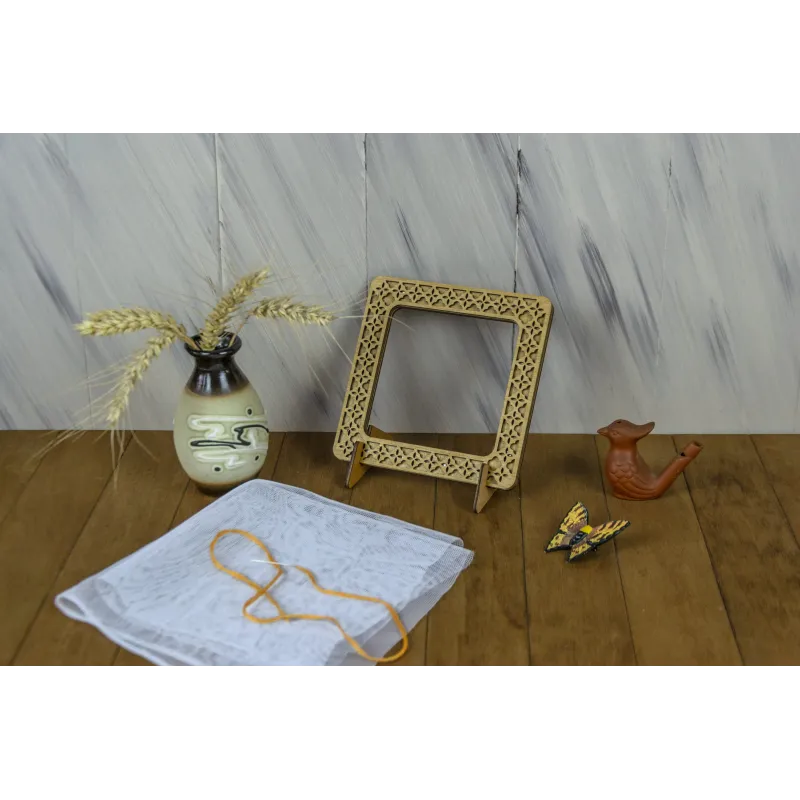 Пяльцы с магнитами 14x14 см (Дуб) PM-019-1414O