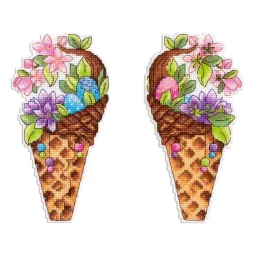 Kreuzstich-Set „Frühlingsgeschmack“ 17x9 cm SR-1149