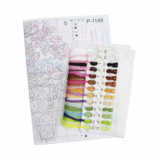 Kit de point de croix "Goût de printemps" 17x9 cm SR-1149