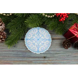 Набор для вышивания крестом «Новогоднее чаепитие» 9x9 см SR-1103