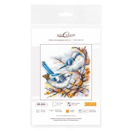 Cross stitch kit "Feathered Aristocrats" 20x18 cm SNV-924
