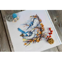 Cross stitch kit "Feathered Aristocrats" 20x18 cm SNV-924
