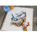 Набор для вышивания крестиком "Пернатые аристократы" 20x18 см SNV-924
