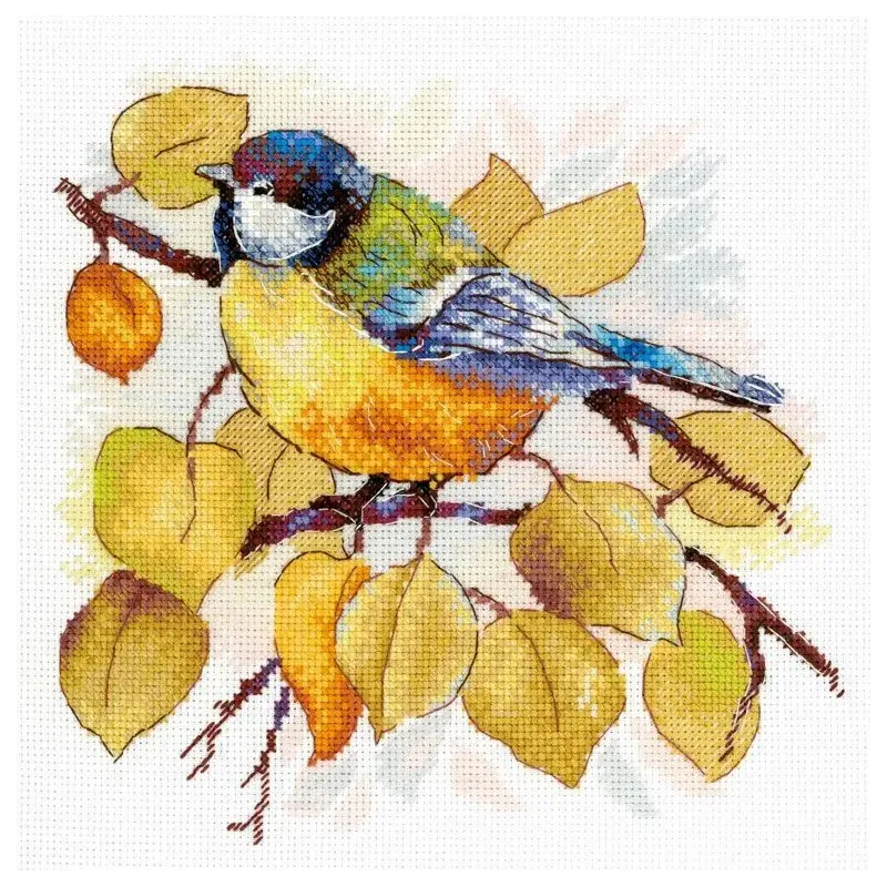 Kreuzstich-Set "Im Herbstwald" 18x19 cm SNV-923